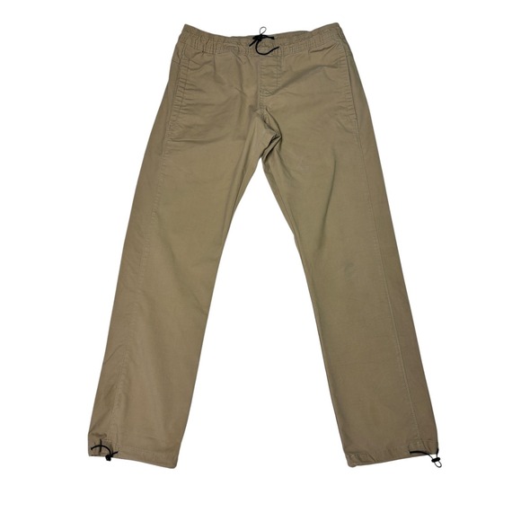 Levi Strauss & Co. Signature Men's Khaki Jogger Pants Drawstring Casual Size S - Picture 1 of 16